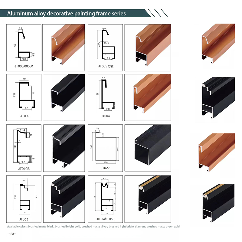 Aluminum Decorative Lines Protecting & Decorating The Edges Of Tile